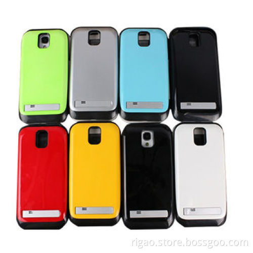 Square Hole Protective Battery Cases with Bracket, for Samsung Galaxy S4